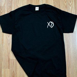The Weeknd XO White Pocket Logo Black T- Shirt